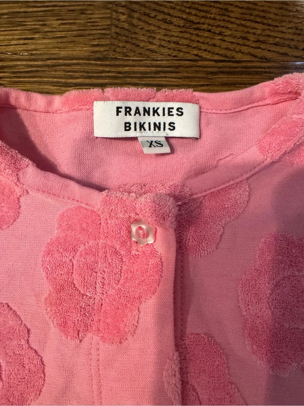 Frankie's Bikinis Pink Floral Swim Coverup Set